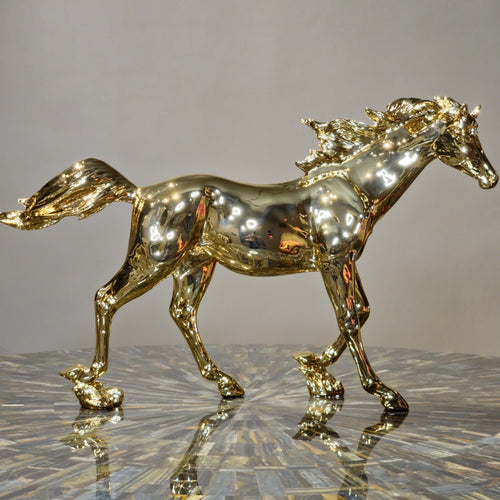 Gold Gallop Horse Decor