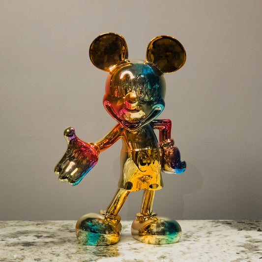 Colorful Resin Mickey-Inspired Decorative Figurine - Big
