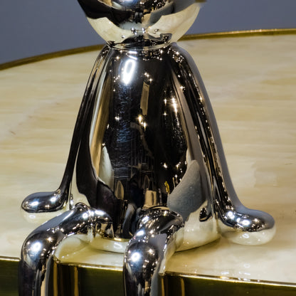 Chrome Bunny Decor