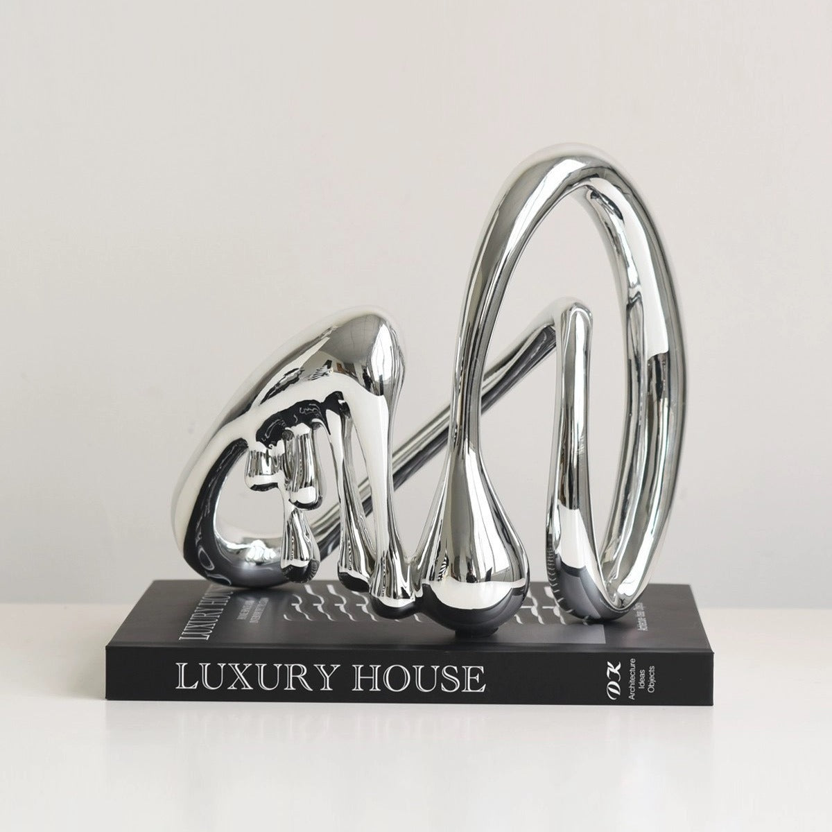 Silver Fluidity Sculpture