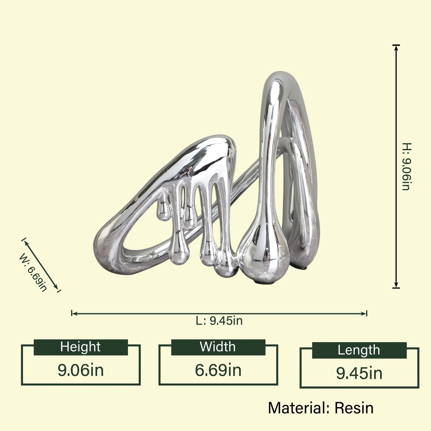 Flowform medium, dimensioned spec diagram