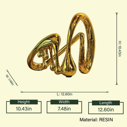Golden Flowform Accent