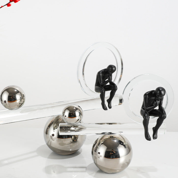 Balancing Act group scene, multiple thinkers