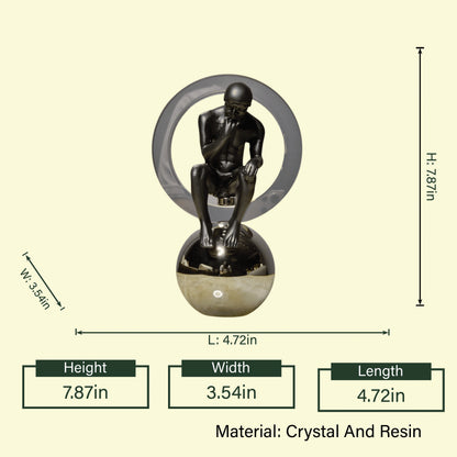 contemporary thinker figurine decor for console table and luxury interiors