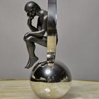 contemporary thinker figurine decor for console table and luxury interiors