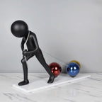 Hardworking Man Scultputure - Luxury Home Decor