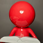 The Reading Men red ball head close-up