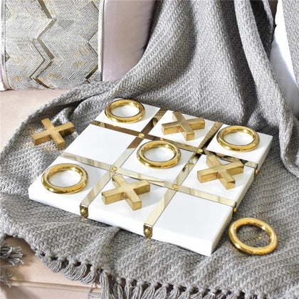 Timeless Tic Tac Toe Set White