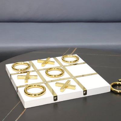 Timeless Tic Tac Toe Set White