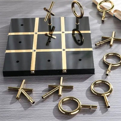 Timeless Tic Tac Toe Set Black