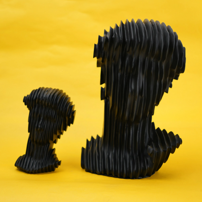 abstract head decorative object