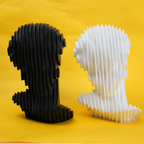 abstract head decorative object