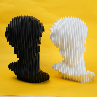 abstract head decorative object