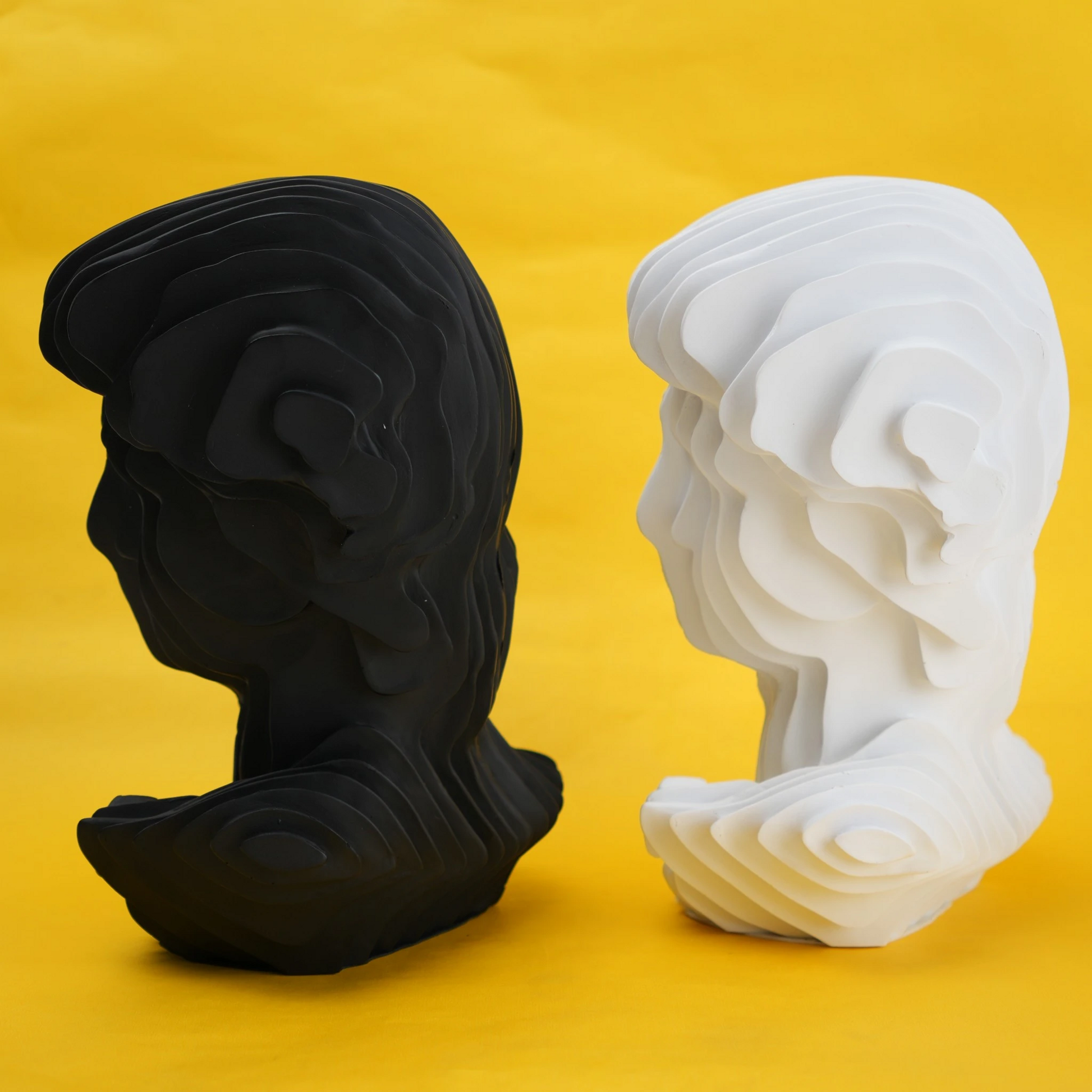 abstract head decorative object