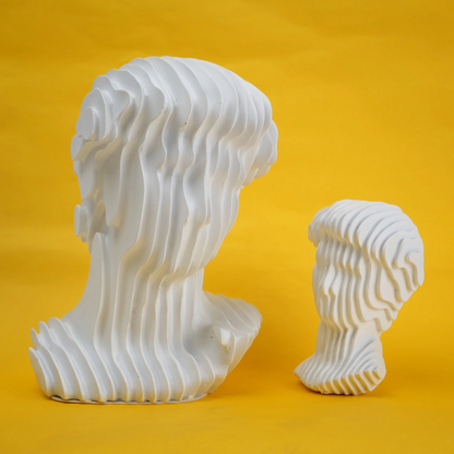 abstract head decorative object
