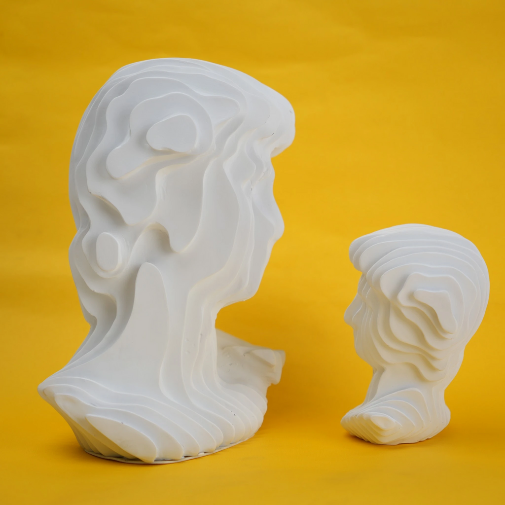 abstract head decorative object