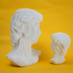 abstract head decorative object