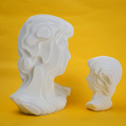 abstract head decorative object