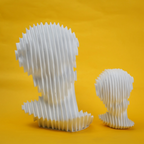 abstract head decorative object