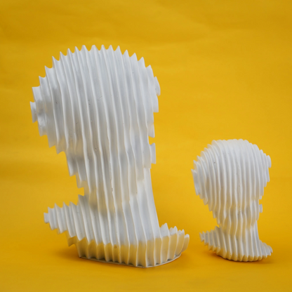 abstract head decorative object