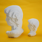 abstract head decorative object