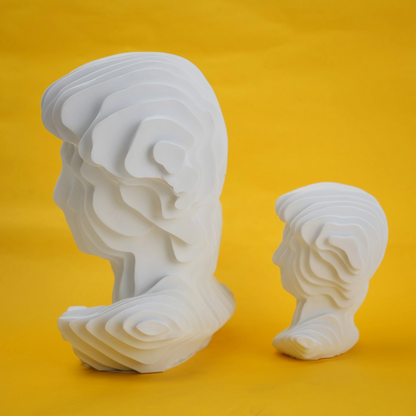 abstract head decorative object