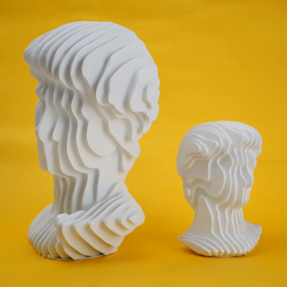 abstract head decorative object
