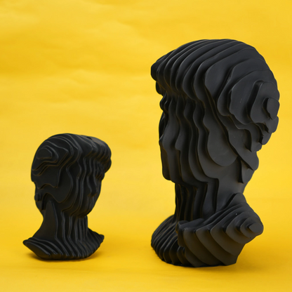 abstract head decorative object
