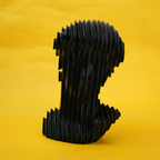 abstract head decorative object