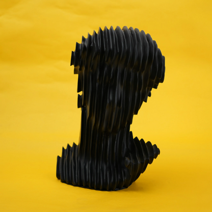 abstract head decorative object