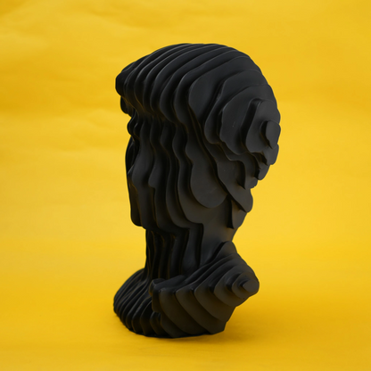 abstract head decorative object