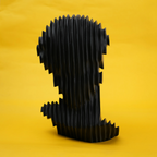 abstract head decorative object