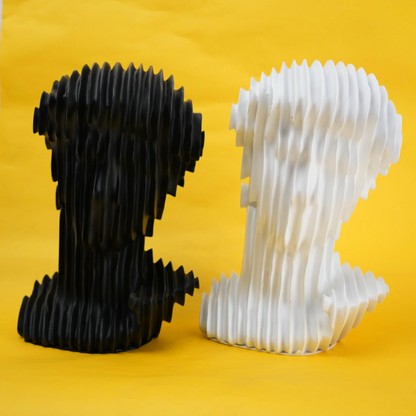 abstract head decorative object