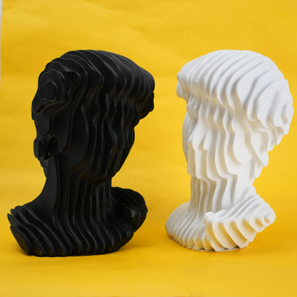 abstract head decorative object