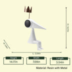 Gold crowned figure 14.17in spec diagram
