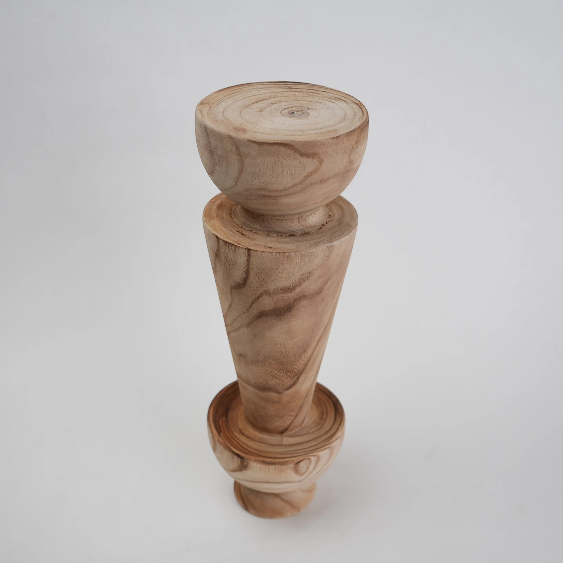 tall wood totem decorative accent