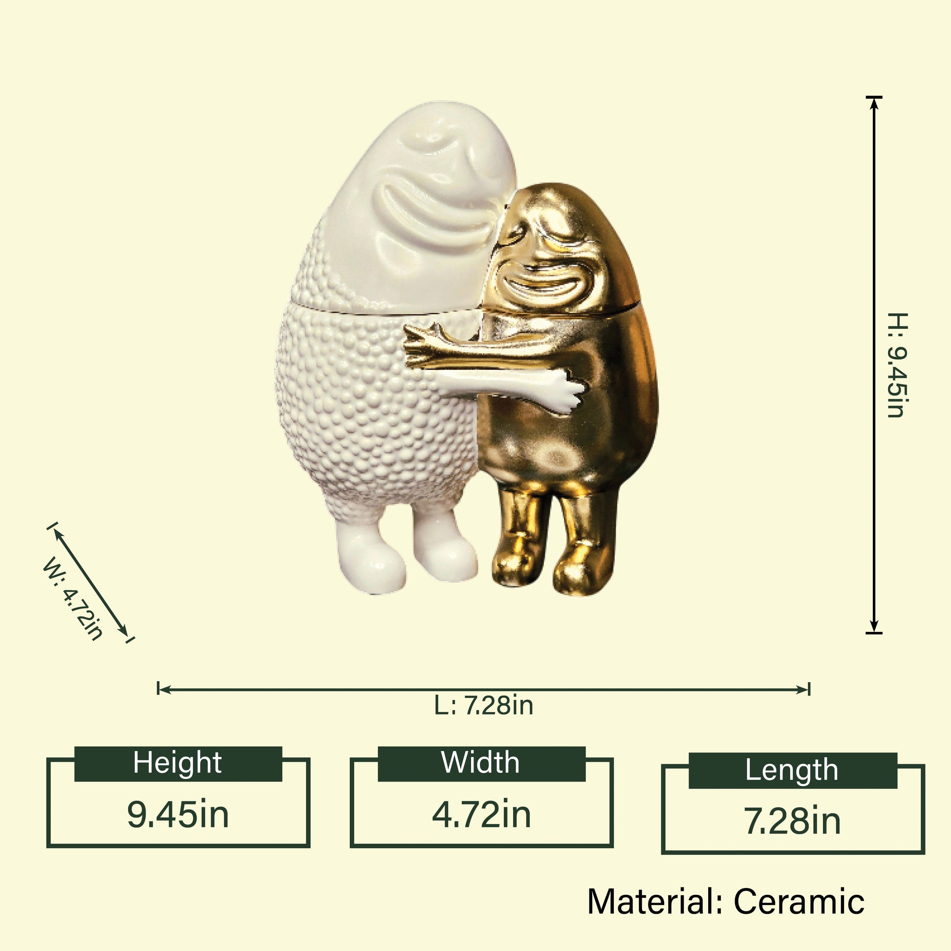 Golden Embrace Hug dimensional spec sheet