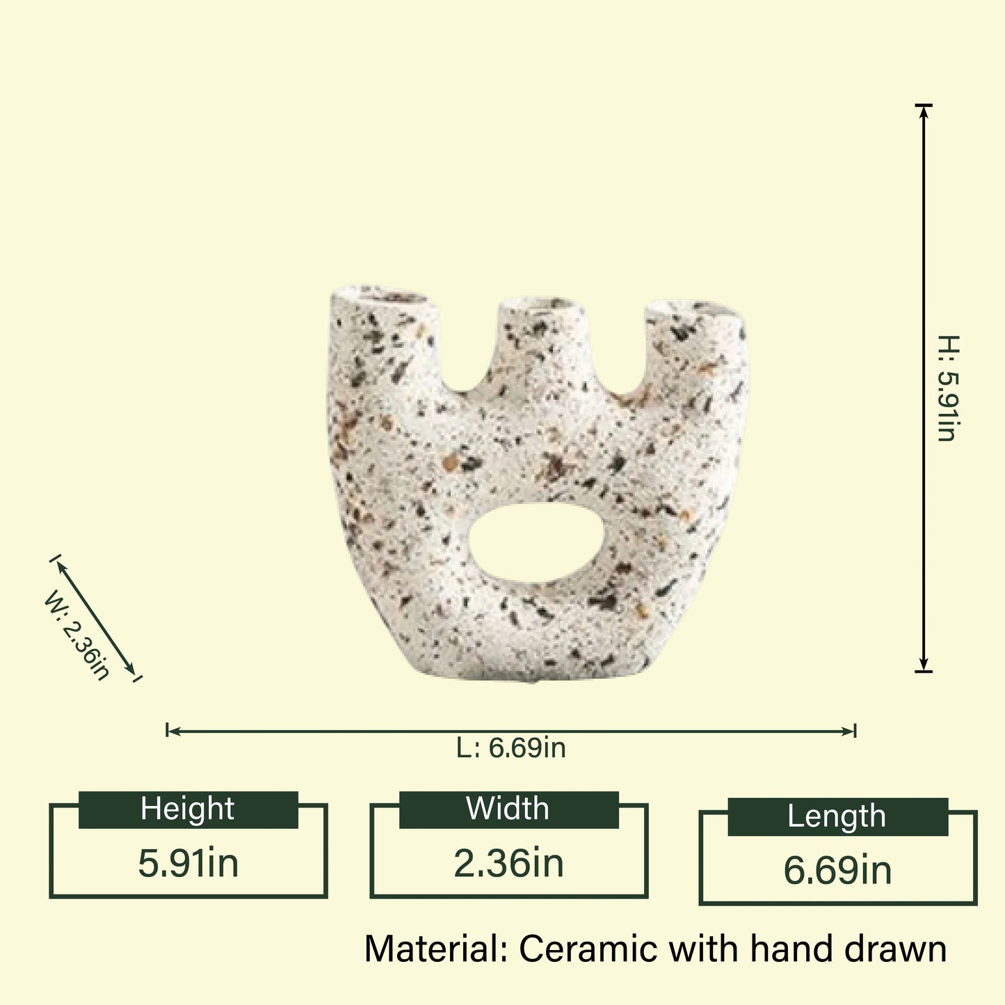 Terra Passage dimension sheet on pale yellow