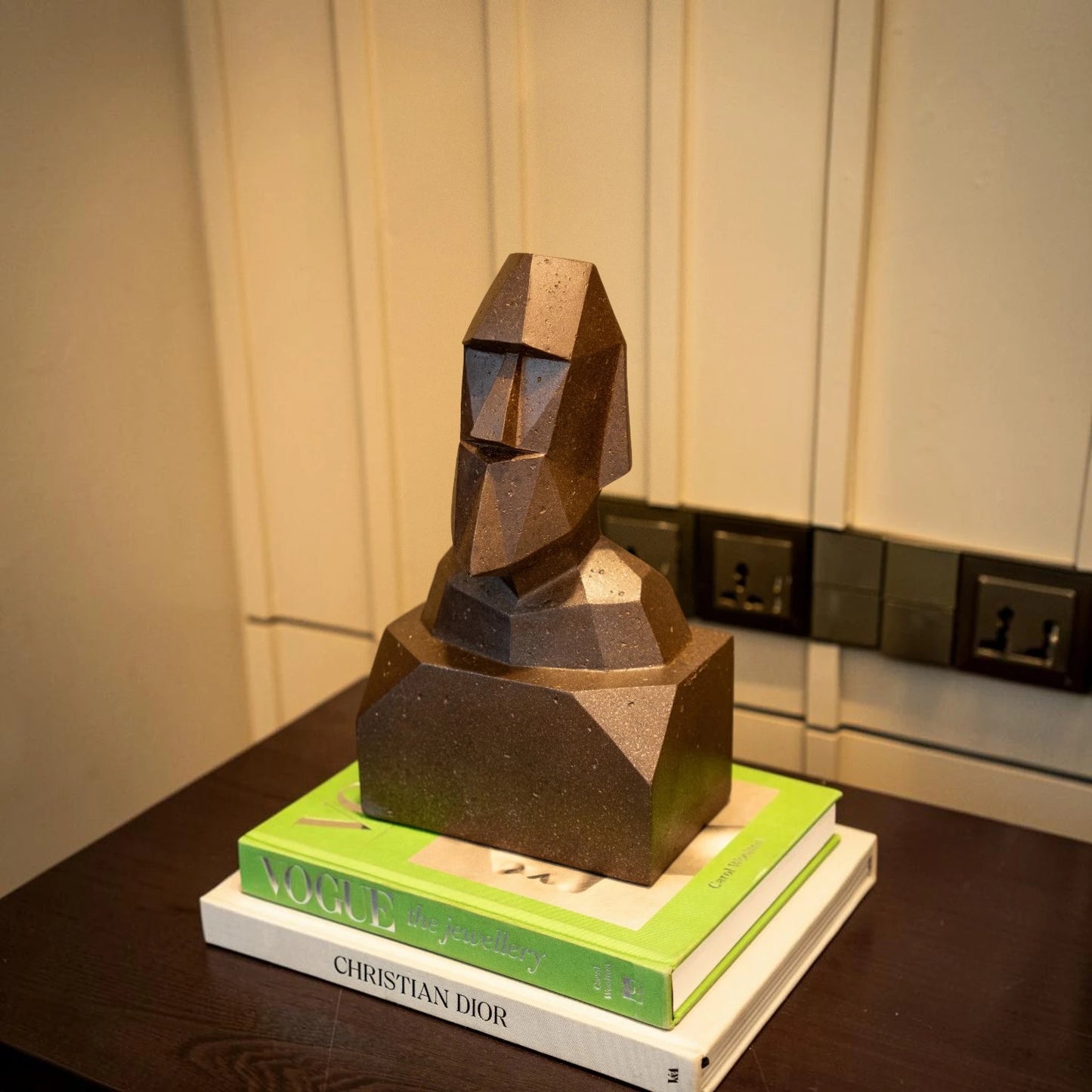 Obsidian Moai Bust