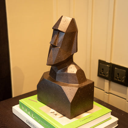 Obsidian Moai Bust