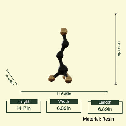 Luxurious Fusion Black dimension diagram 14.17in