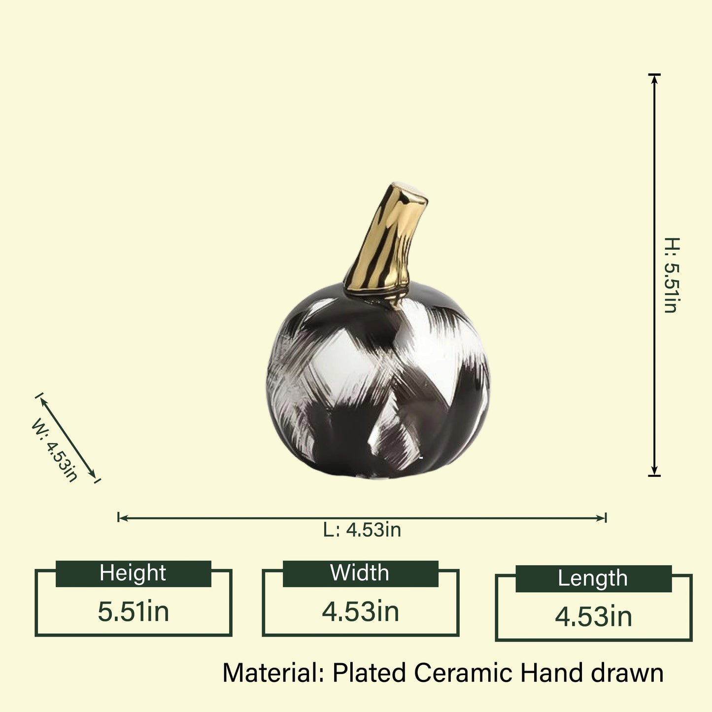 IvoryLuxe pumpkin dimension infographic