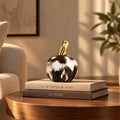 IvoryLuxe pumpkin on marble, blue cloud back