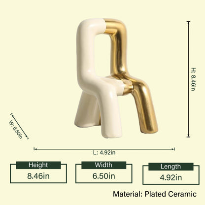 Dual form chair decor dimension diagram