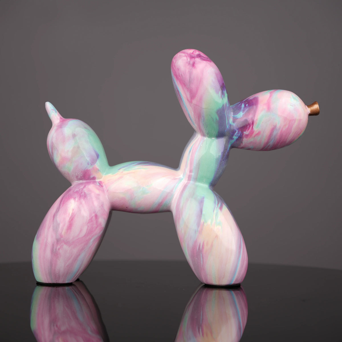 Contemporary tabletop decor accent inspired by balloon animal design