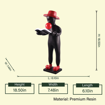 Bubble blower reader, dimensions infographic