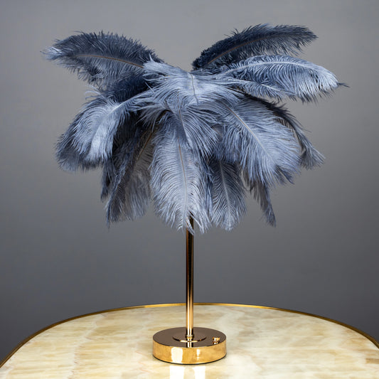 Feather Glow Lamp - Moon Grey