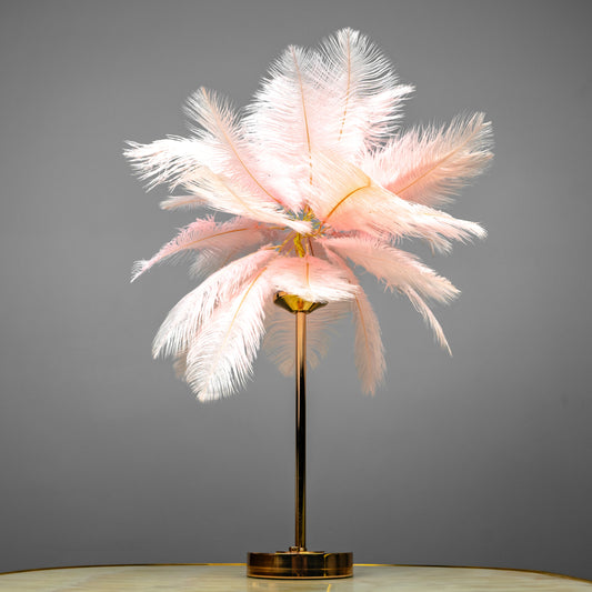 Feather Glow Lamp - Pink