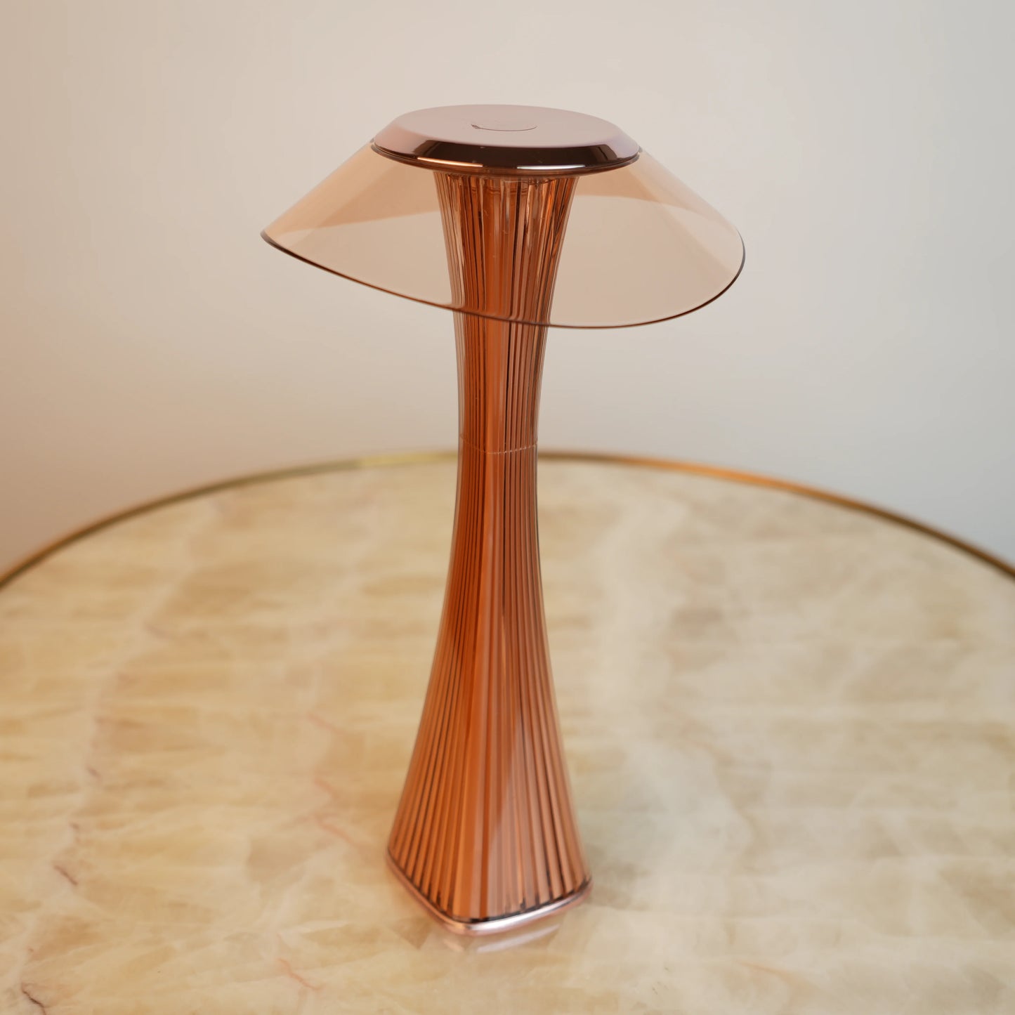 Modern Orbit LED Table Lamp - Brown