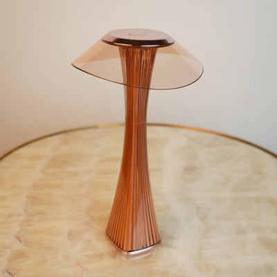 Modern Orbit LED Table Lamp - Brown